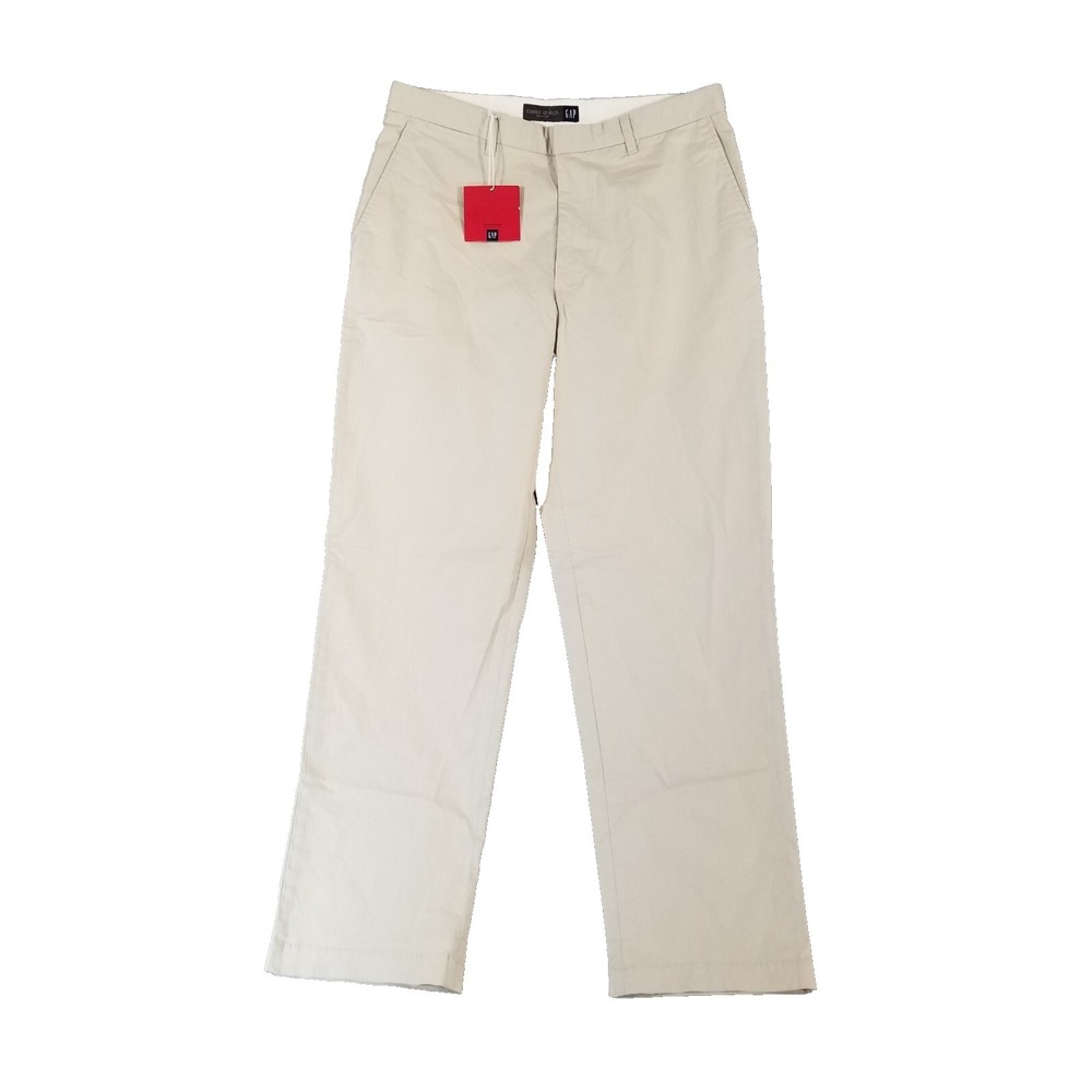 Gap khaki Chino Pants men's 36x34 lightweight flex stretch‎ preppy retro NEW